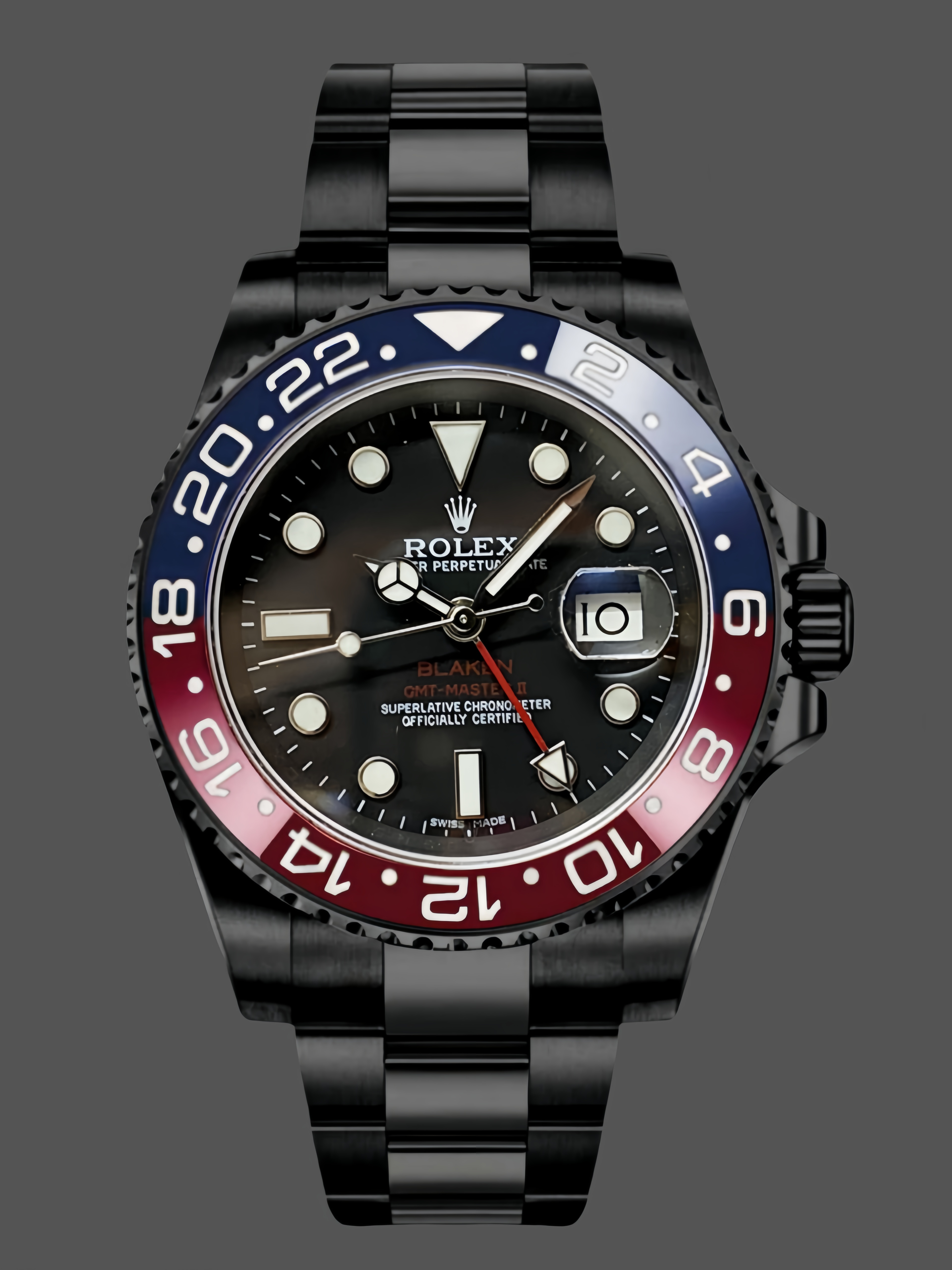 Replica Rolex GMT Master II 40mm Pepsi 126710blro 0002 Black Dial