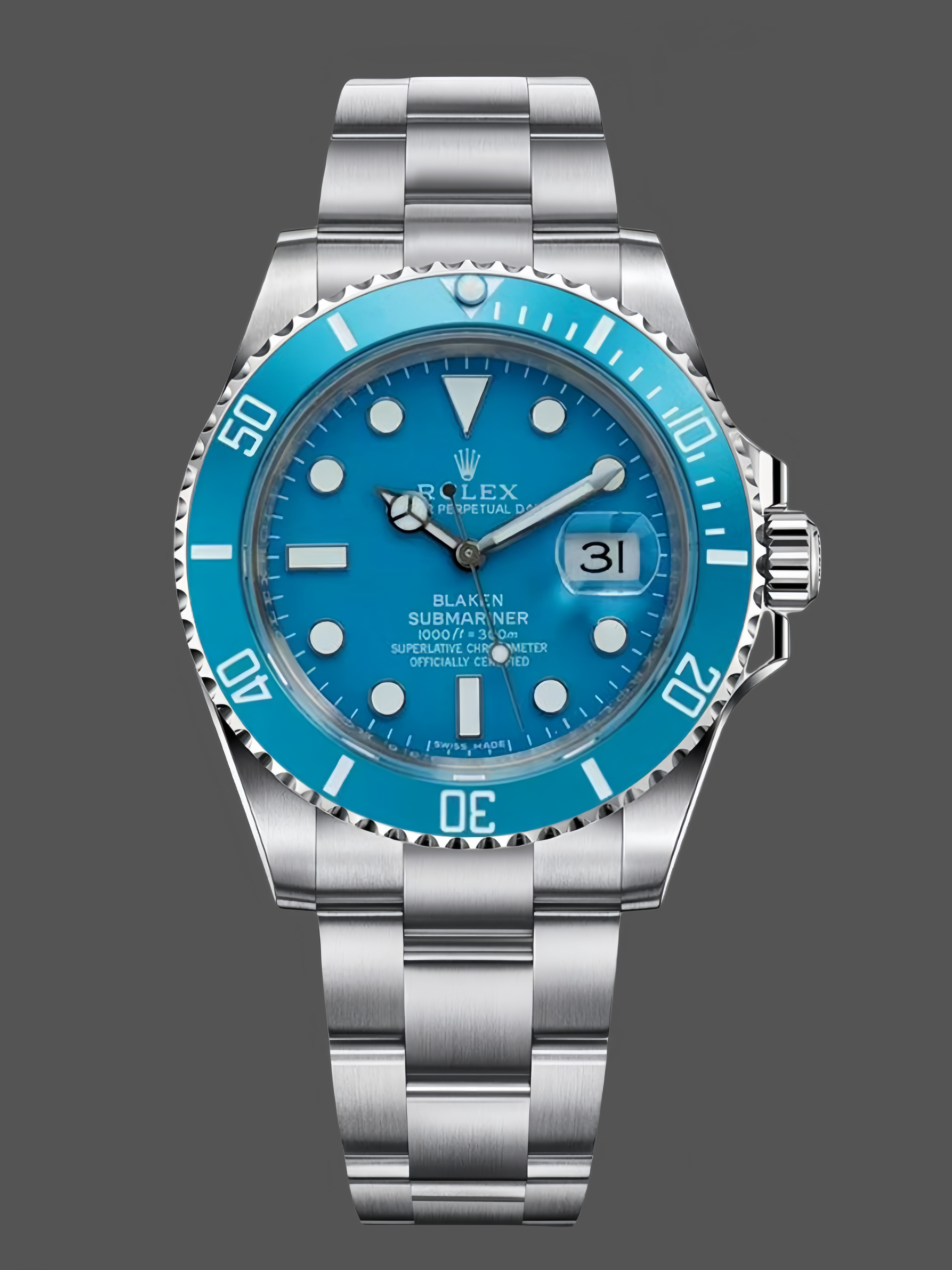 Replica Rolex Submariner Date 41 Turquoise Blaken Goldsmith & Complications