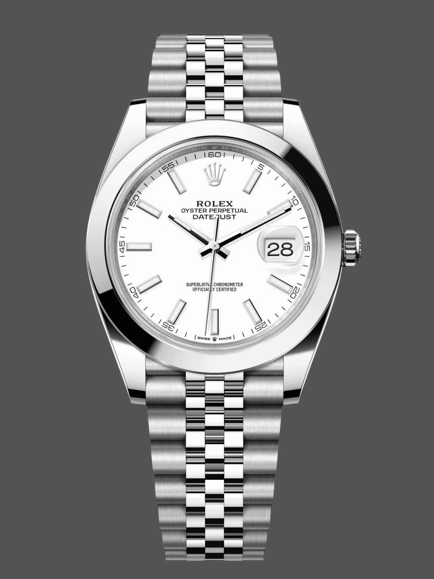 Replica Rolex Datejust 41mm Stainless Steel 126300 0006 White Index Jubilee