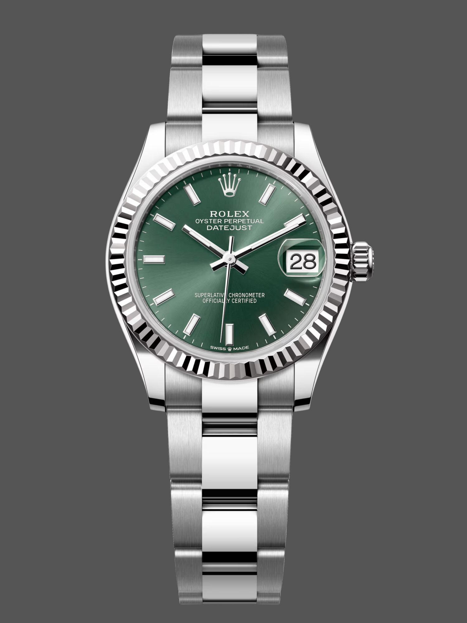 Replica Rolex Datejust 31 White Gold Mint Green Dial M278274 0017 Women's Watch