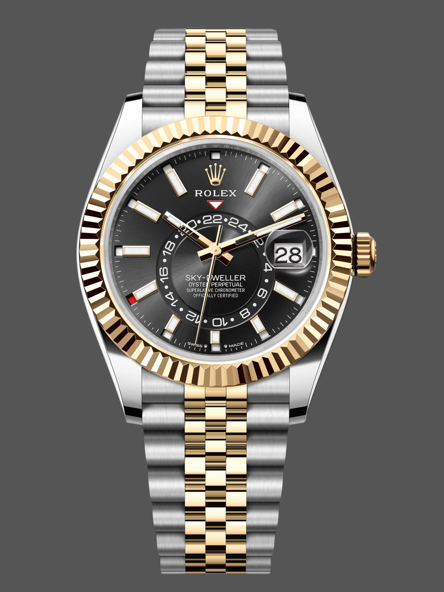 Replica Rolex Sky Dweller 42 Oystersteel and Yellow Gold M336933 0004 Men's Watch