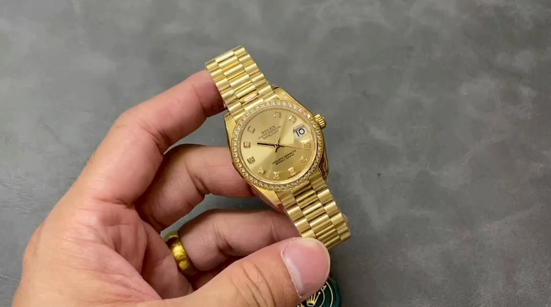 Replica Rolex Datejust 31 Yellow Gold Champagne Dial 278288RBR 0005 Women's Watch