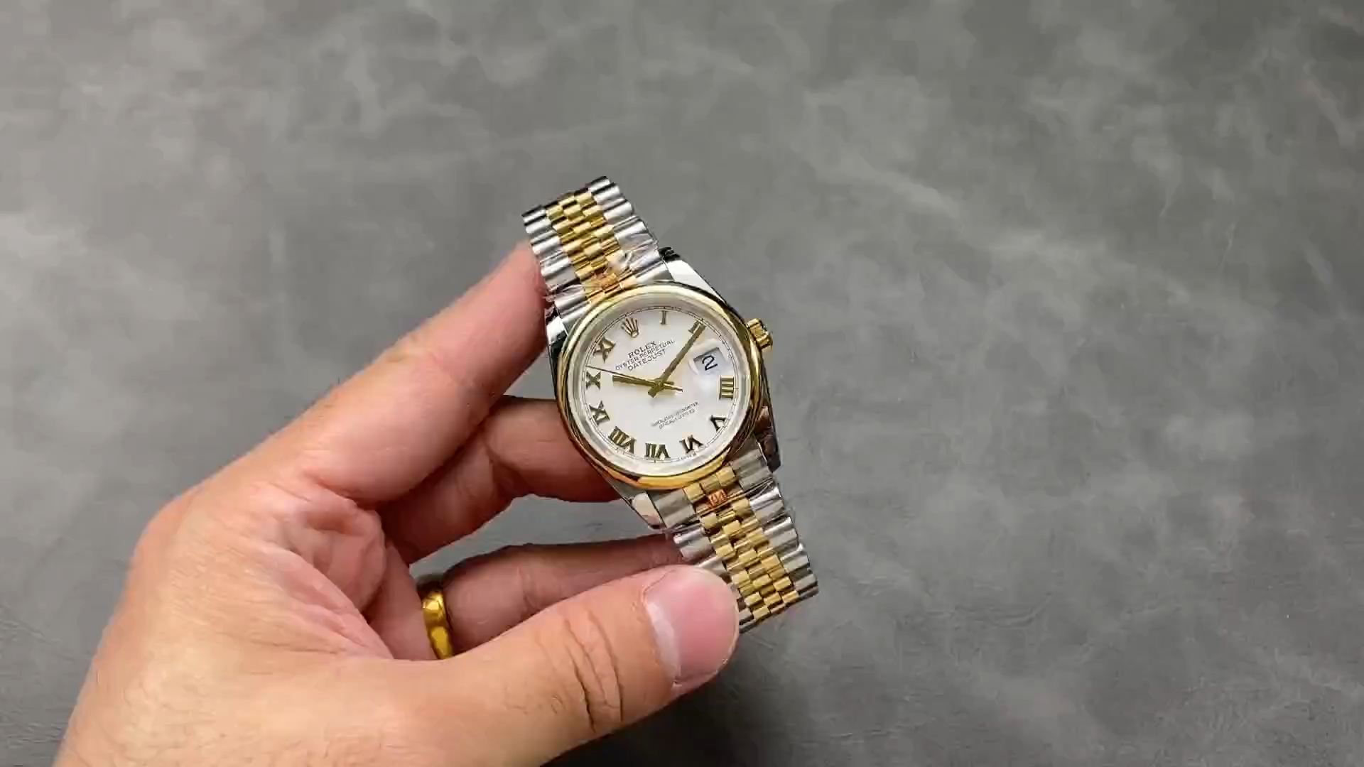 Replica Rolex Datejust 31 Stainless Steel and Yellow Gold White Roman Dial M278243 0002 Women's Watch