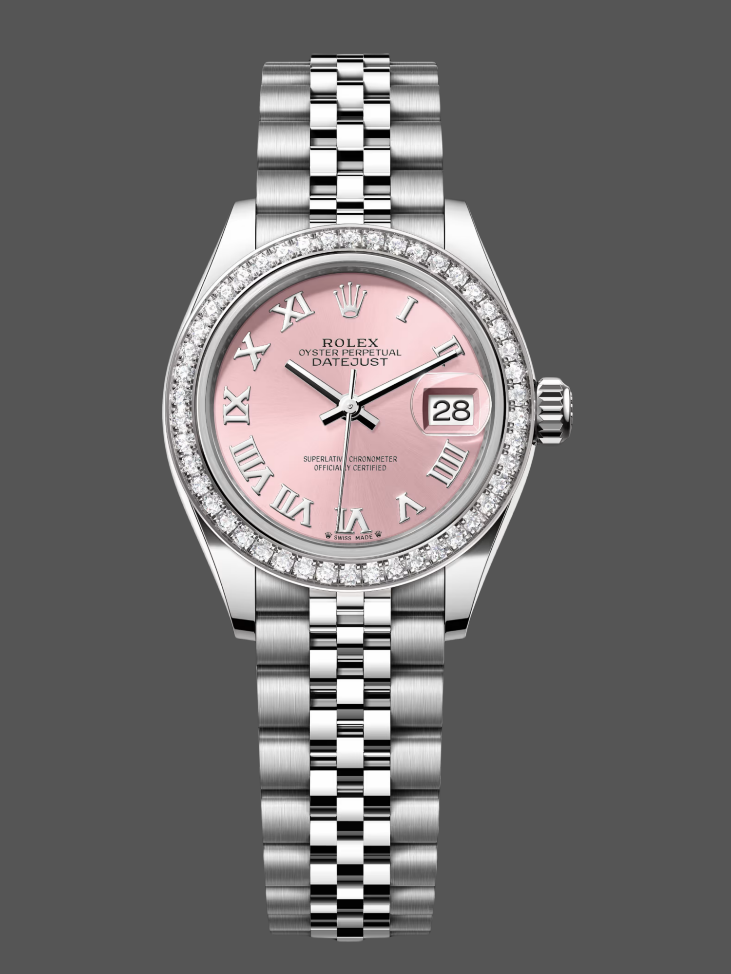 Replica Rolex Datejust 28 Pink Roman Jubilee 279384RBR 0005 Women's Watch