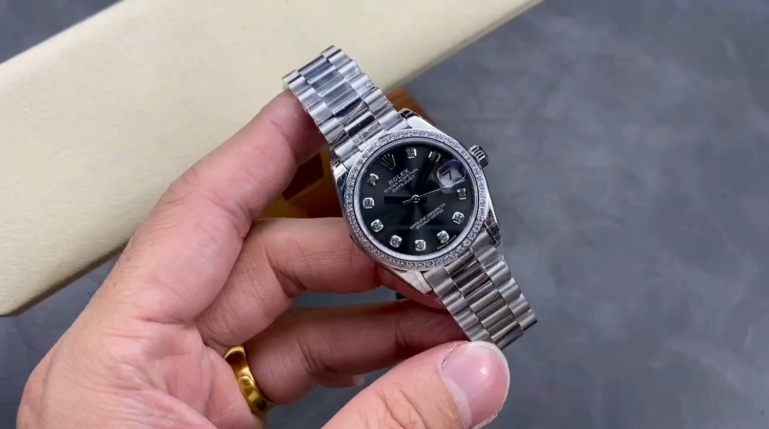 Replica Rolex Datejust 31 White Gold Dark Grey m278289rbr 0006 Women's Watch