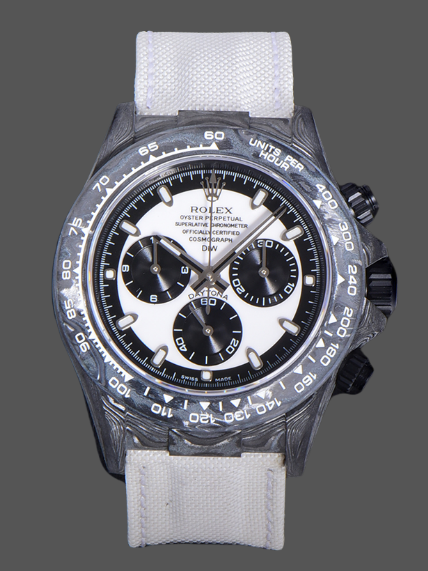Replica Rolex Daytona Cosmograph DIW Watch Factory Movement Designer 40 Carbonfiber