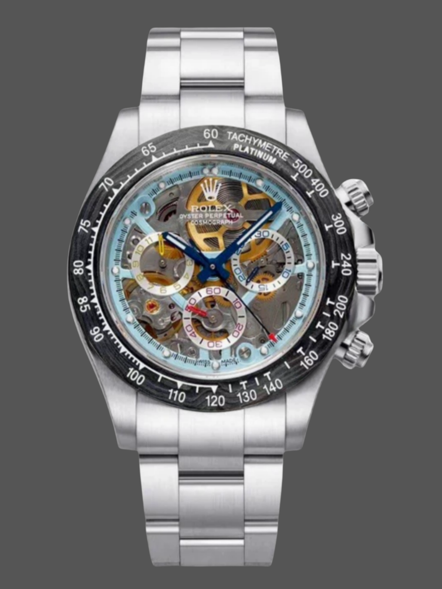 Replica Daytona Daytona Artisans De Geneve Carbon Fiber Bezel Colorful Skeleton Dial 116500LN