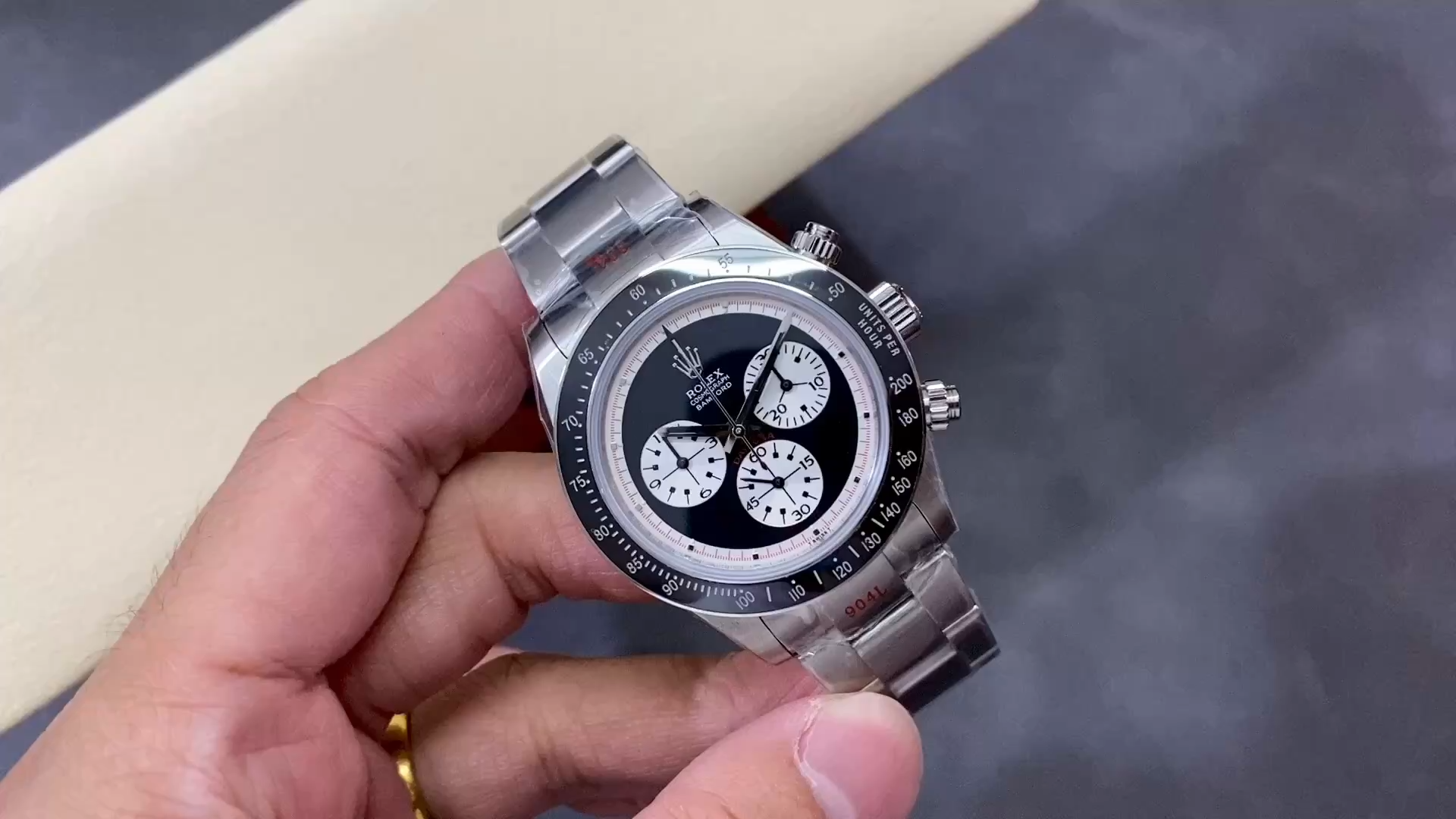 Replica Rolex Cosmograph Daytona 116520 Bamford Heritage Paul Newman Black Dial Steel 40mm Men's Watch