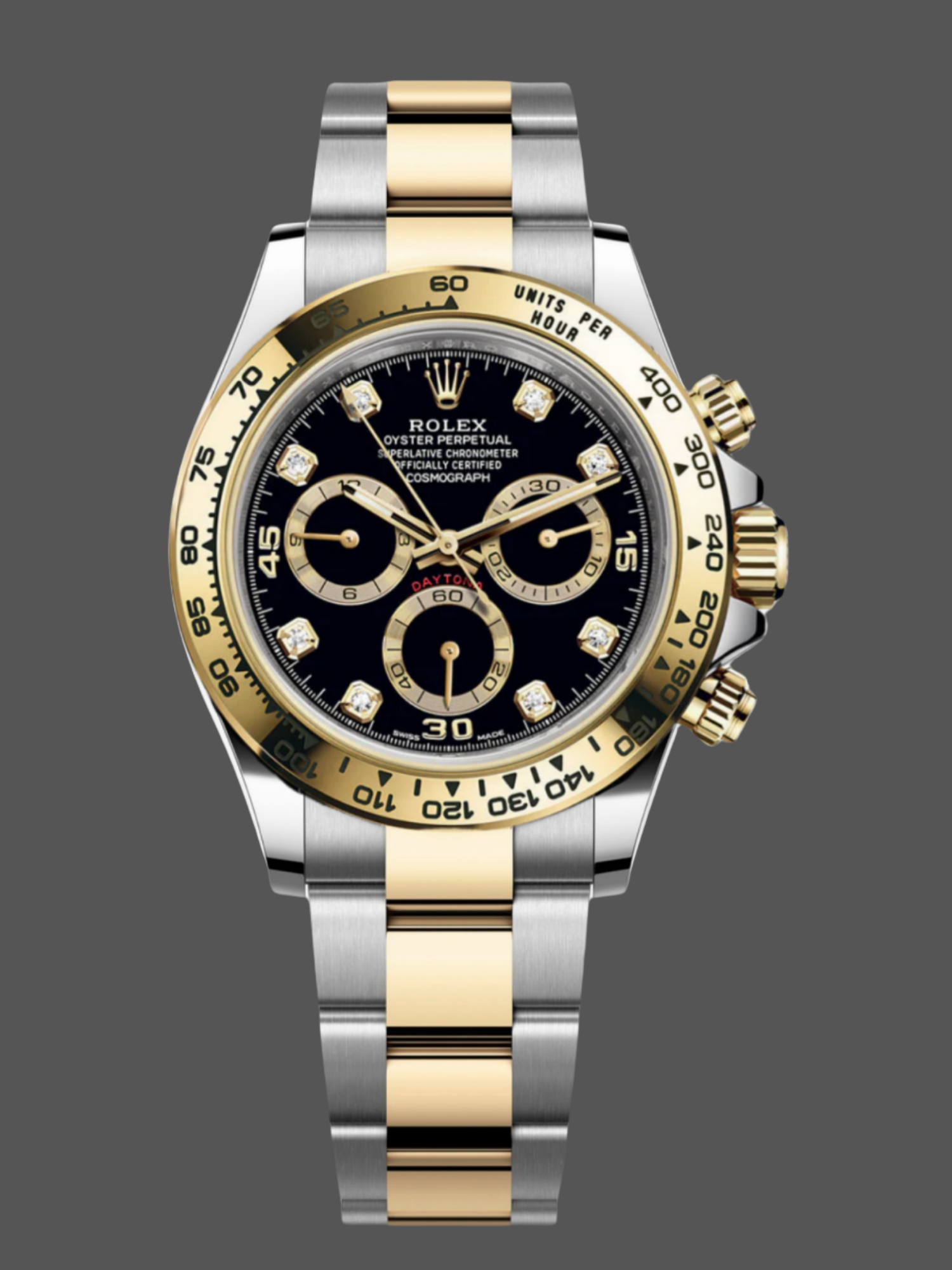 Replica Rolex Daytona Black Dial Two Tone Oyster 116503 40mm Men's Watch