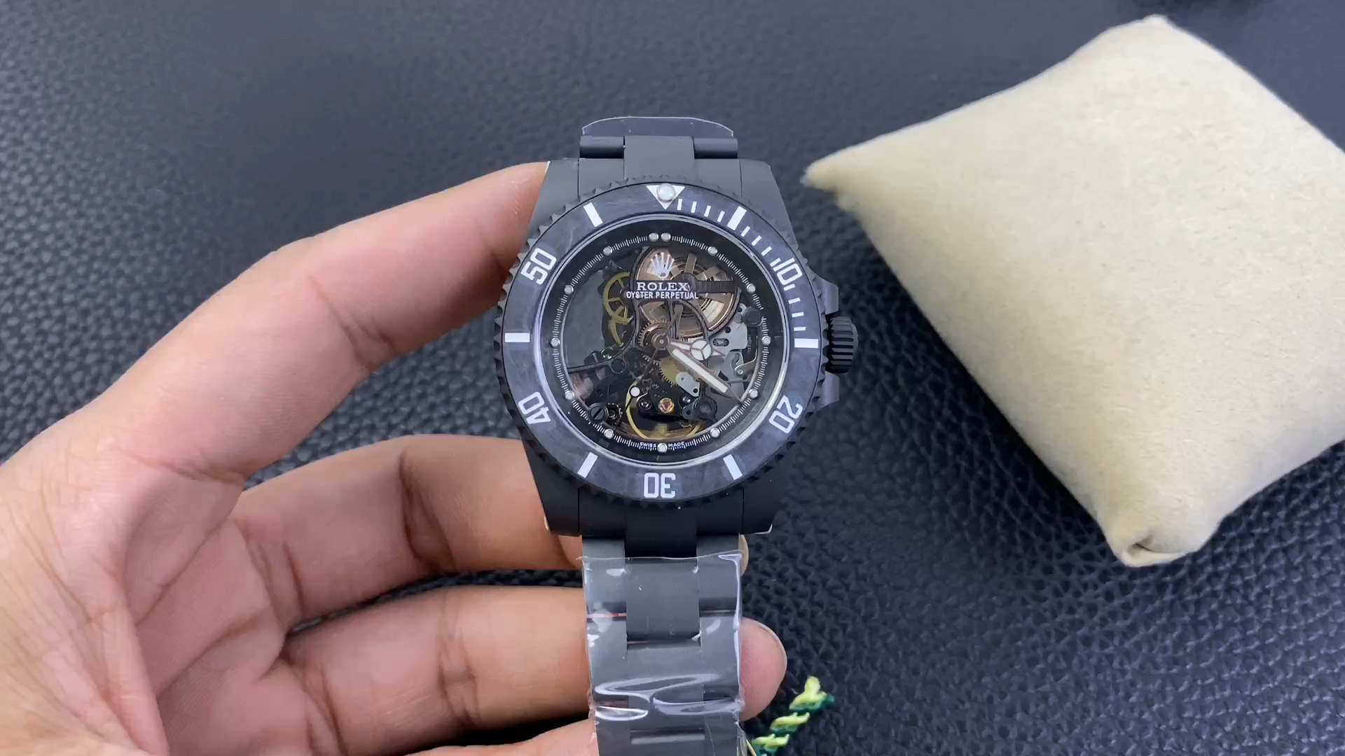Replica Rolex Submariner Black PVD Andrea Pirlo Project 114060 Skeleton Dial 40mm
