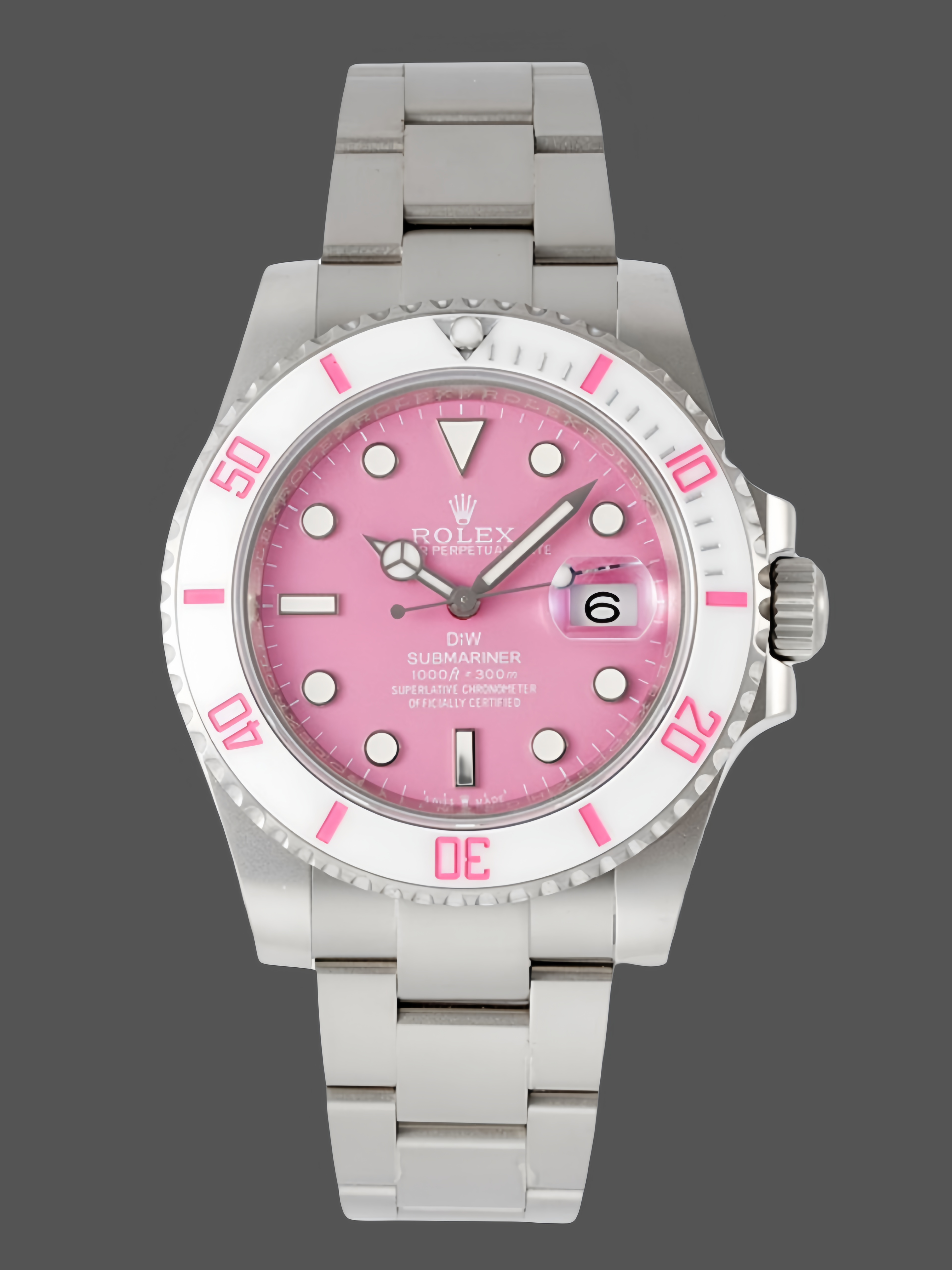 Replica Rolex DIW Submariner Date 116610 Limited Edition Full 904L Pink Dial 40mm