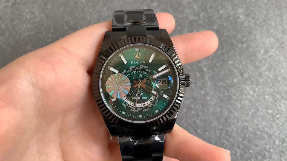 Replica Rolex DiW Sky Dweller 326934 Green Dial 40MM Men's Watch