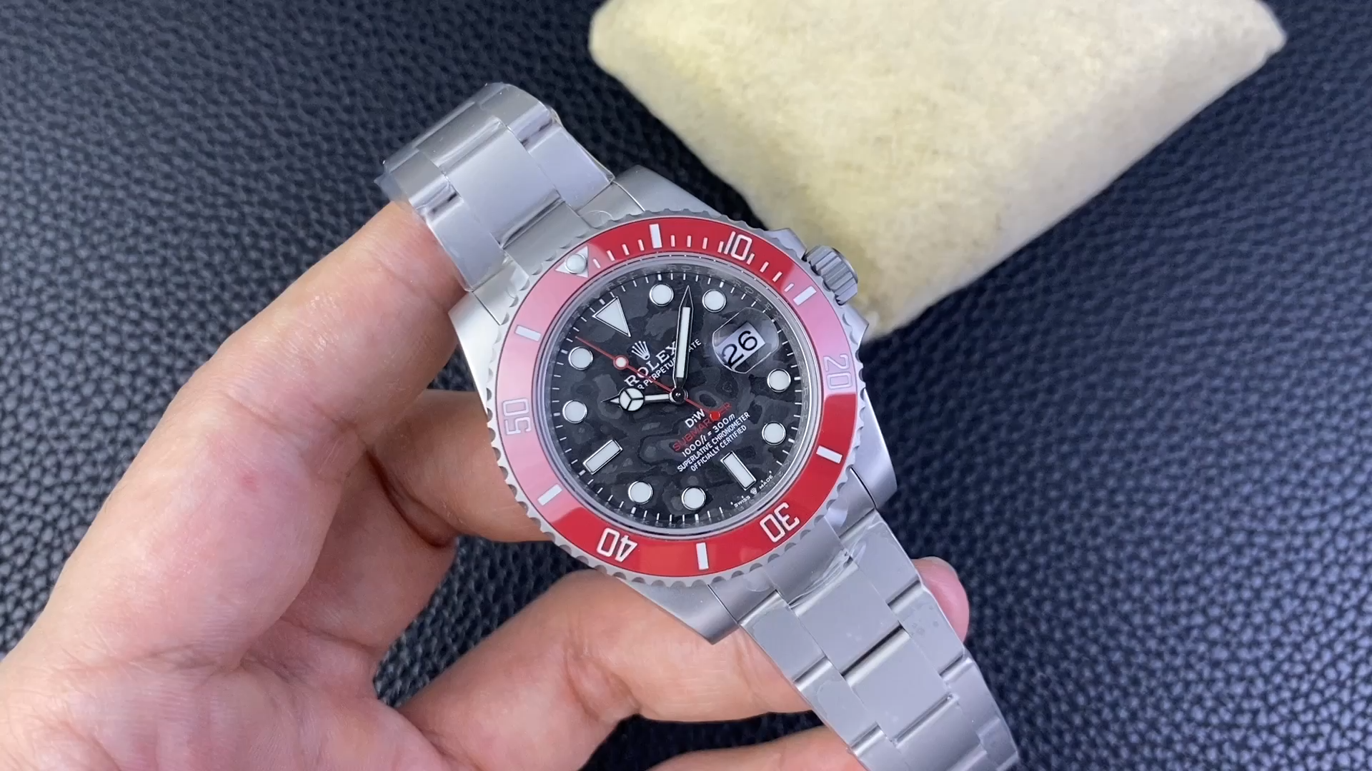 Replica Rolex Submariner DIW Persimmon Orange Black Dial Ceramic Red Bezel 116610LN