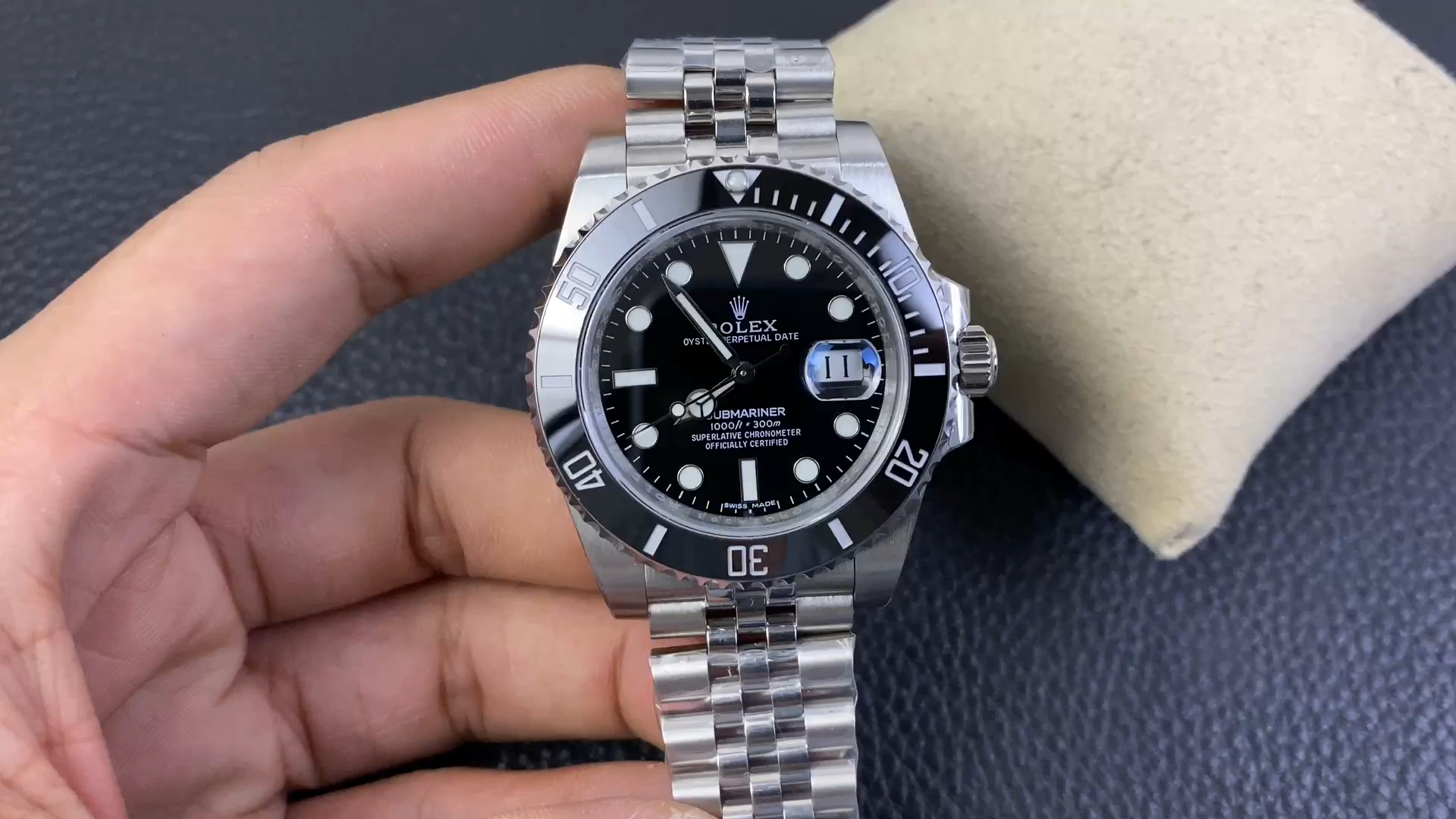 Replica Rolex Submariner 116610 Jubilee Bracelet 40mm Black Dial Men's Diver