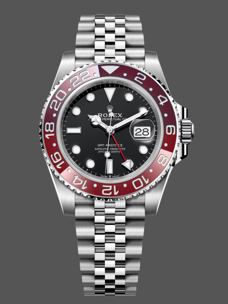 Replica Rolex GMT Master II Pepsi 126710BLRO Jubilee Mint Black Dial 40MM Men's Watch