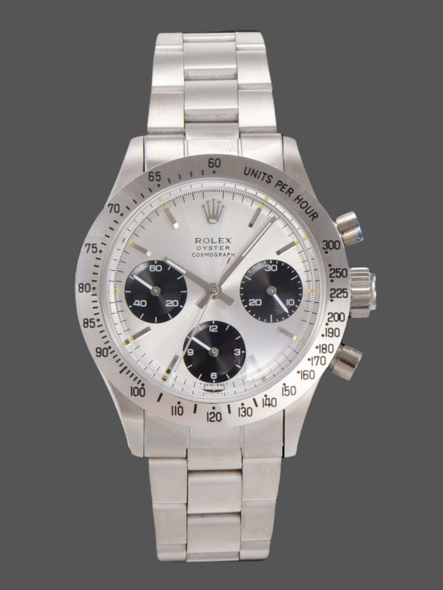 Replica Rolex Daytona 6239 Stainless steel bi-color black and silver LIMITED
