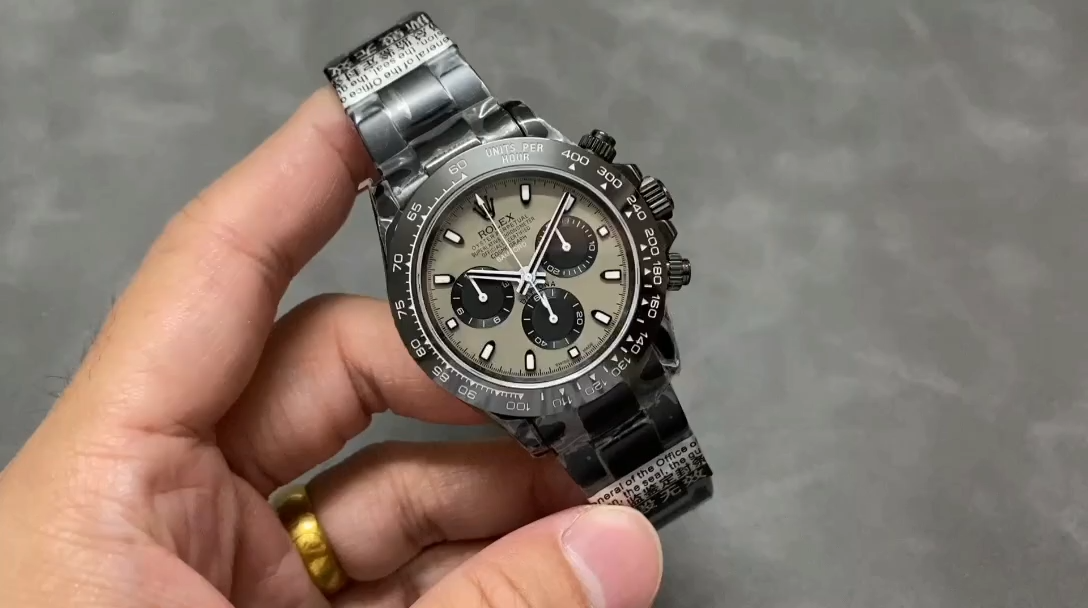 Replica Rolex Daytona Blaken PVD Limited Edition Grey Dial 40MM Men's Watch