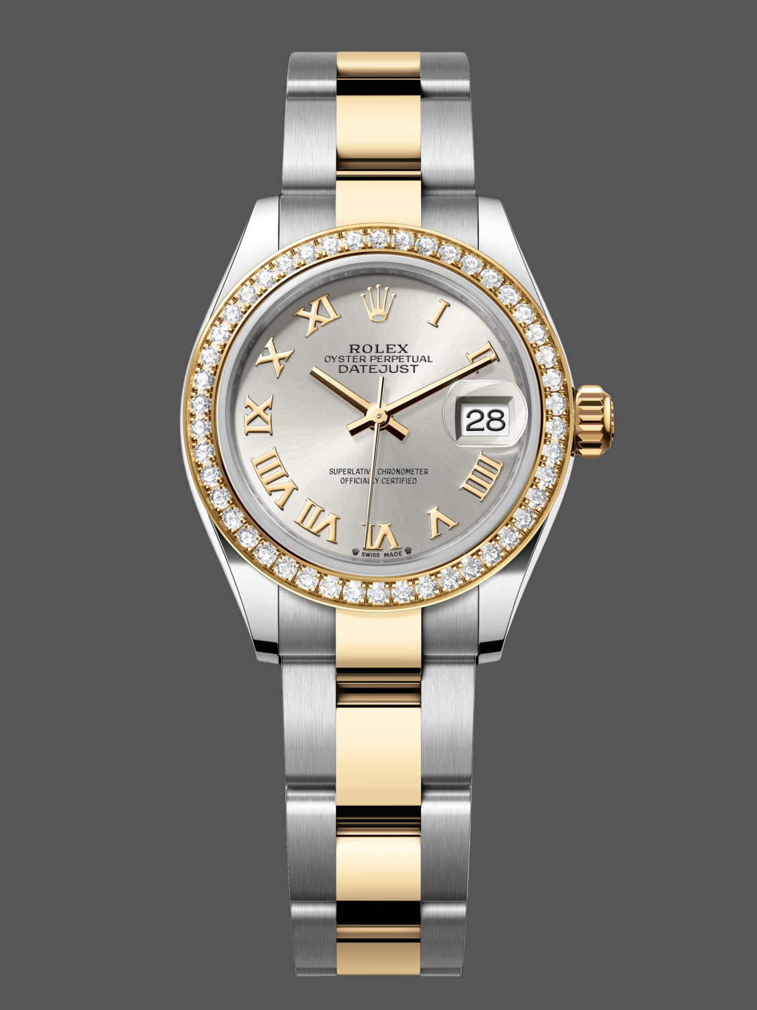 Rolex Datejust 36 Silver Roman Diamond 126283RBR 0018