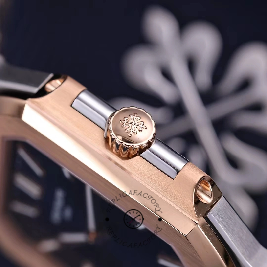 Patek Philippe Cubitus 5821/1AR-001 Stainless Steel Rose Gold Blue Dial Men's Watch