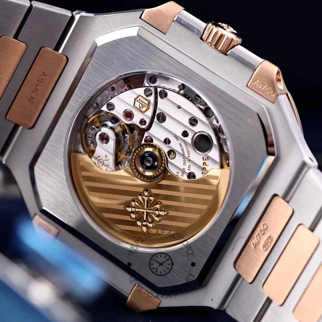 Patek Philippe Cubitus 5821/1AR-001 Stainless Steel Rose Gold Blue Dial Men's Watch